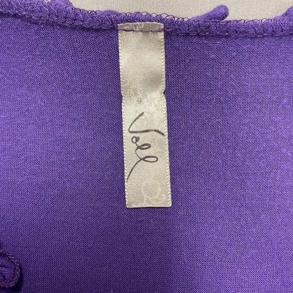 Voll Embroidered Purple Tunic Dress - Picture 4 of 5